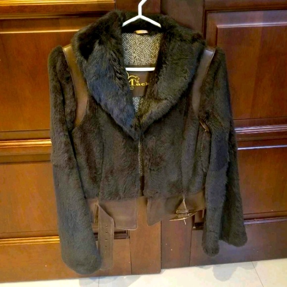 Mackage genuine fur & leather jacket - Picture 1 of 4
